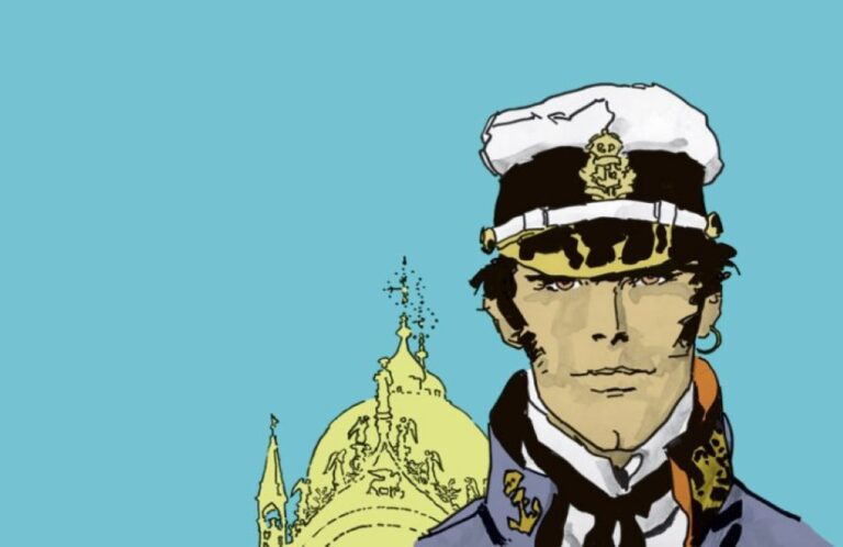 Илустрација на Corto Maltese – морепловецот и авантуристот од стриповите на Hugo Pratt.