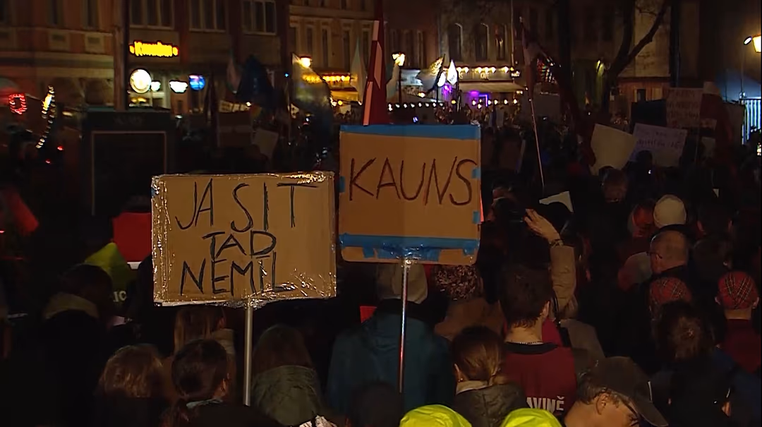 Латвија Истанбулска конвенција протест