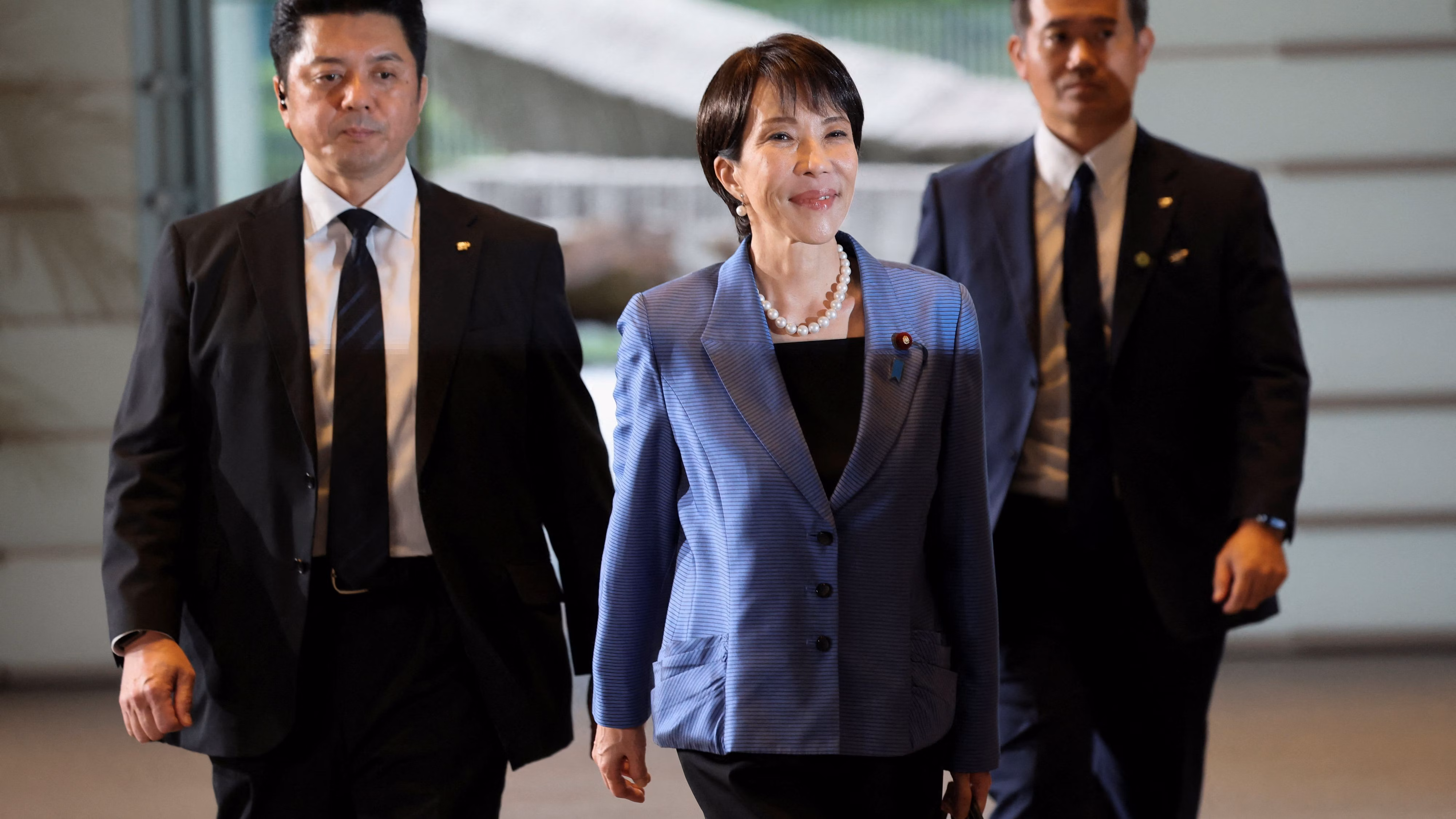 апонската премиерка Санае Такаичи зборува на состанок во Токио
