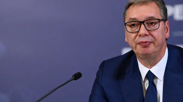 Александар Вучиќ, претседател на Србија, кој поднесе оставка на 27 септември 2026